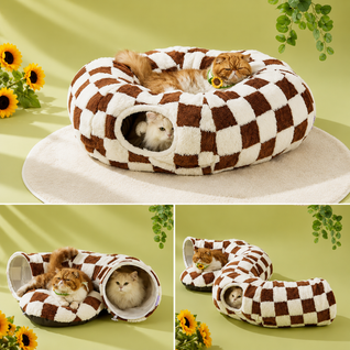 Komavic Washable Cat Tunnel Bed