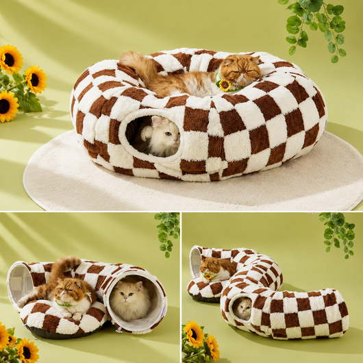 Komavic Washable Cat Tunnel Bed