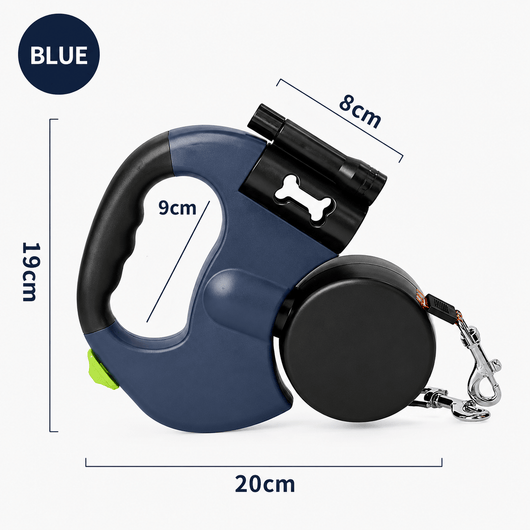 Komavic Dual Retractable Dog Leash for 2 Dogs