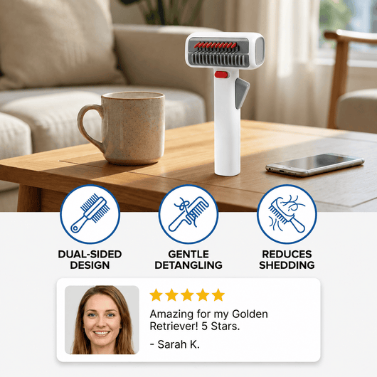 Komavic 2-in-1 Dematting & Deshedding Pet Brush