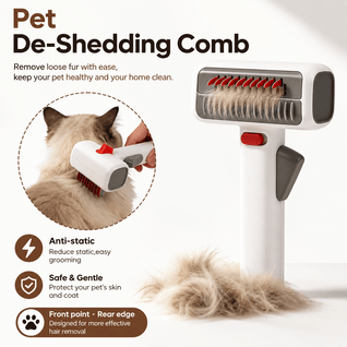 Komavic 2-in-1 Dematting & Deshedding Pet Brush