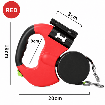 Komavic Dual Retractable Dog Leash for 2 Dogs