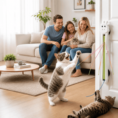 Automatic Retractable Cat Teaser