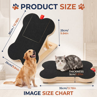 Wooden Scratching Board, Nail Scraper for Pet