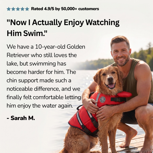 Dog Life Jacket | Adjustable Swim Vest with Bright Colors for Safety in Water