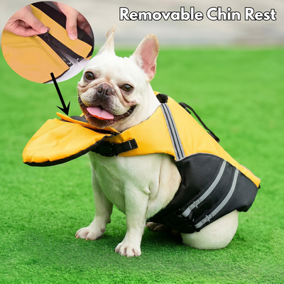 Dog Life Jacket | Adjustable Swim Vest with Bright Colors for Safety in Water