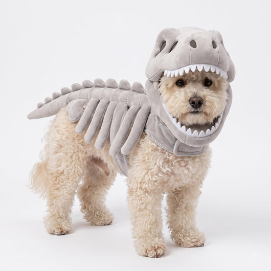 Pet Dino Costume Plush Skeleton 45cm