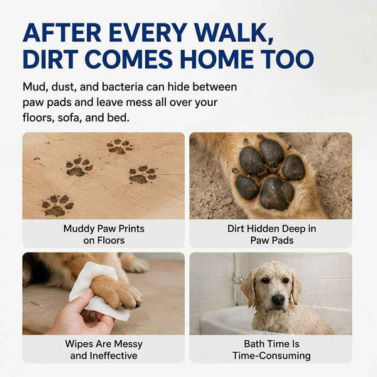 Paws in Awe Electric Pet Paw Cleaner Pro – USB Rechargeable Dog & Cat Paw Washer