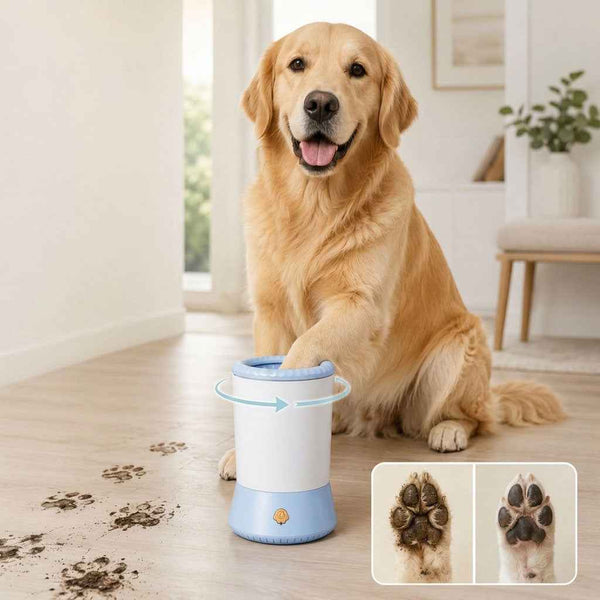 Paws in Awe Electric Pet Paw Cleaner Pro – USB Rechargeable Dog & Cat Paw Washer