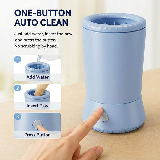 Electric Pet Paw Cleaner Pro – USB Rechargeable Dog & Cat Paw Washer