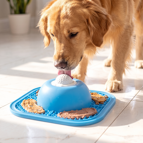 Interactive Pet Lick Mat & Slow Feeder Bowl - Enhance Your Pet's Feeding Fun