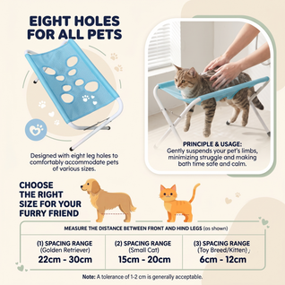 Foldable Pet Grooming Hammock Stand