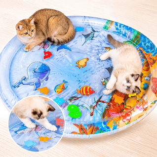 Interactive Cooling Water Play Mat for Cats