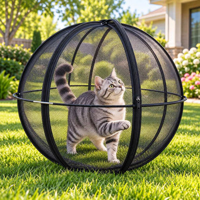 Komavic 27.6 Outdoor Rolling Cat Playpen Ball 