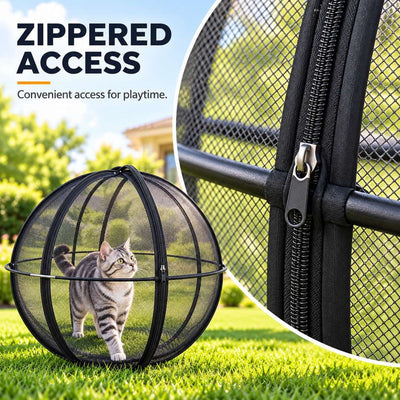 Komavic 27.6 Outdoor Rolling Cat Playpen Ball 