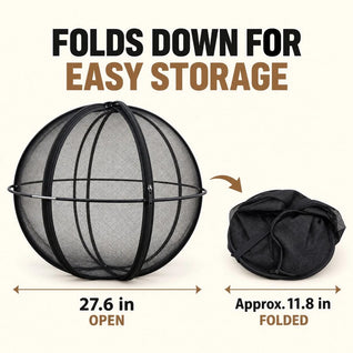 Komavic 27.6 Outdoor Rolling Cat Playpen Ball – Foldable Mesh for Backyard Exploration