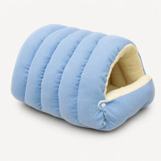 Komavic Corduroy Dachshunds Cave Bed - Plush Tunnel Dog Bed, 2-in-1