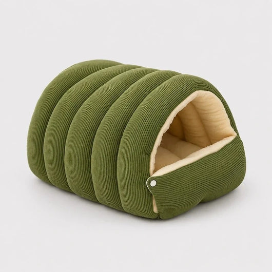 Komavic Corduroy Dachshund Cave Bed