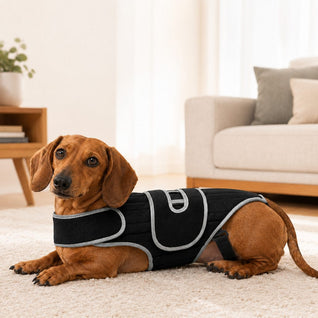Komavic Dog Back Support Vest for Dachshunds & Senior Dogs | Adjustable Back Brace