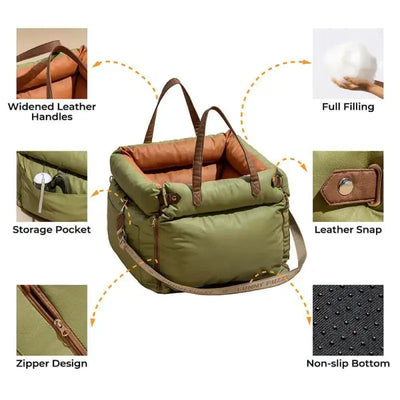 Komavic Dog Car Seat Bed 