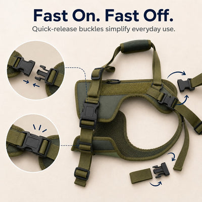 Komavic Dog Lift Harness for Weak Hind Legs & Stairs
