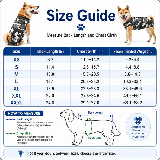 Komavic Dog Post-Surgery Suit