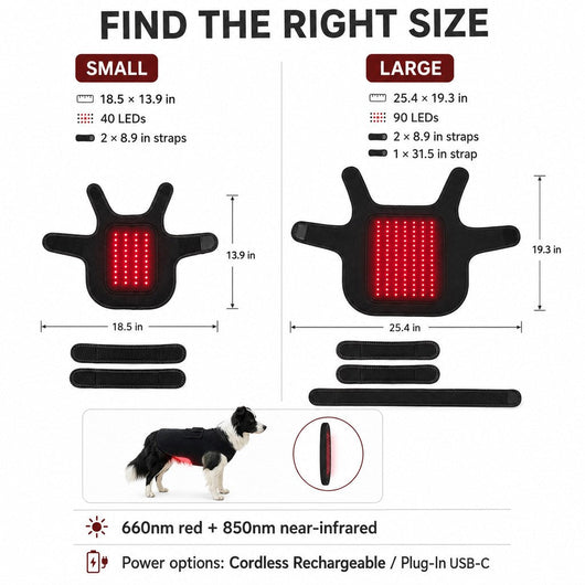 Komavic Dog Red Light Wellness Wrap 