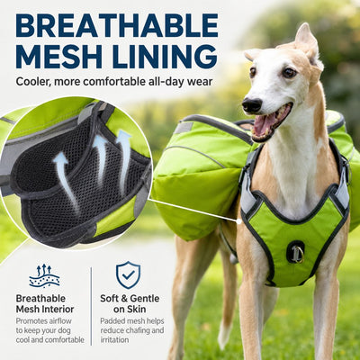 Komavic Dog Saddlebag Backpack Harness