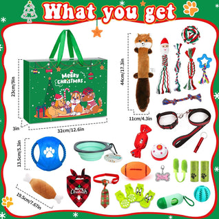 Komavic Dog Toys Advent Calendar 2026, 24-Day Christmas Countdown Gift Set with Interactive Chew Toys
