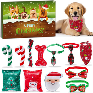 Komavic Dog Toys Advent Calendar 2026, 24-Day Christmas Countdown Gift Set with Interactive Chew Toys