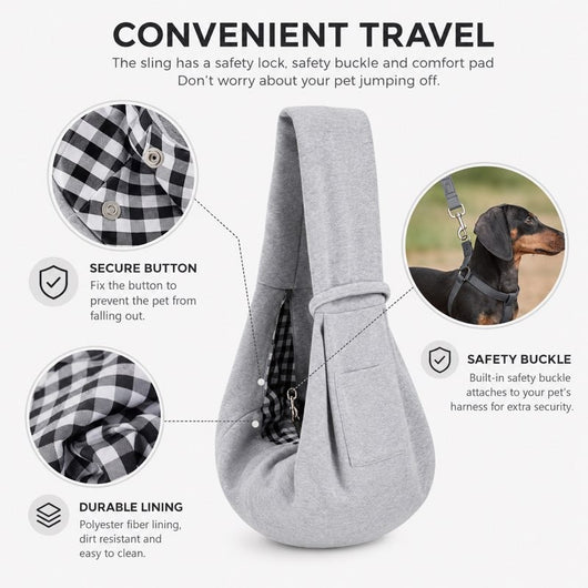 Komavic Hand-Free Dachshund Sling
