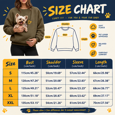Komavic Hand Free Dog Carrier Sweater