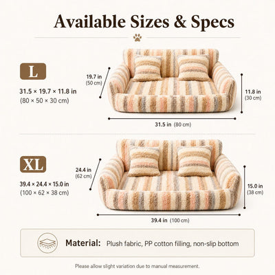 Komavic Plush Dog Sofa Bed