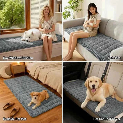 Komavic Plush Non-Slip Pet Sofa Cover