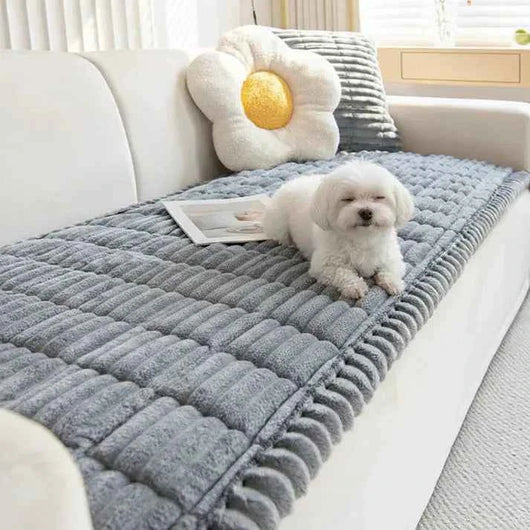 Komavic Plush Non-Slip Pet Sofa Cover