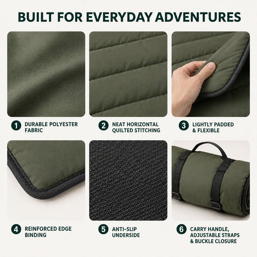 Komavic Portable Roll-Up Dog Travel Mat