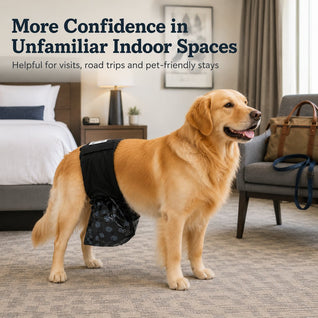 Komavic Reusable Male Dog Urine Collection Wrap with 50 Bags
