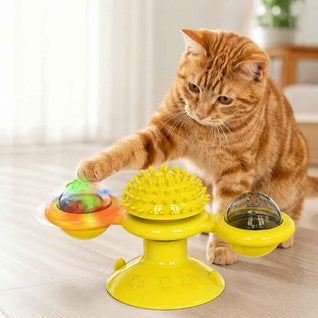Komavic Spinning Cat Windmill Toy