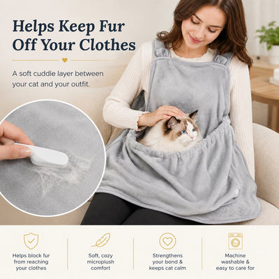 Komavic Wearable Cat Cuddle Apron