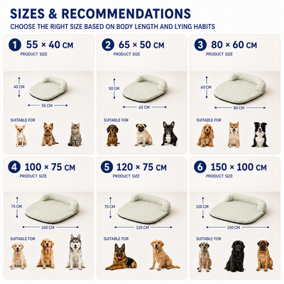 Komavic Cooling Pet Bed with Raised Bolster