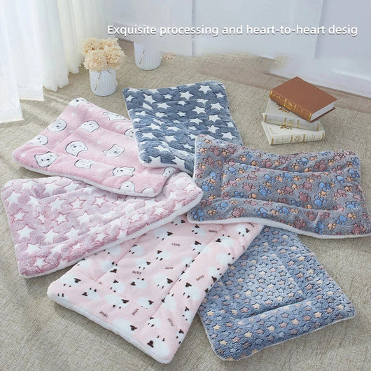 Komavic Plush Printed Pet Sleeping Mat