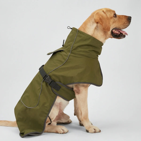 Komavic Windproof Dog Winter Coat with Leash Attachment