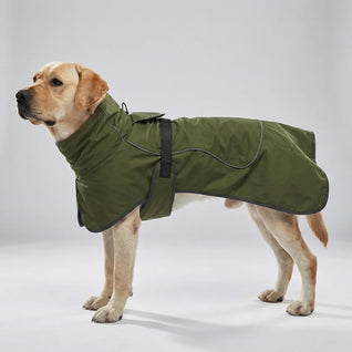 Komavic Windproof Dog Winter Coat with Leash Attachment