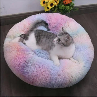 Komavic Plush Donut Pet Bed with Removable Cover