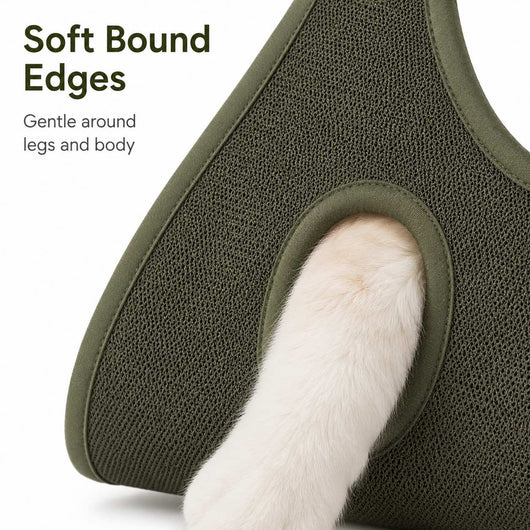 Pet Grooming Sling Bag with 4-Leg Access & Breathable Mesh