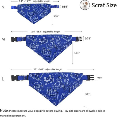 Komavic Adjustable Dog Bandana Scarf