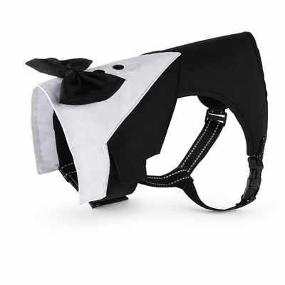 Komavic Tuxedo Dog Harness with Bow Tie