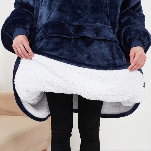 Komavic Oversized Cozy Pet Pouch Hoodie for Cats & Dogs