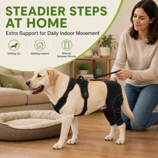 Komavic Dual Rear Leg Dog Support Brace with Harness