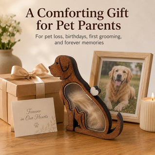 Komavic Wooden Pet Fur Keepsake Box